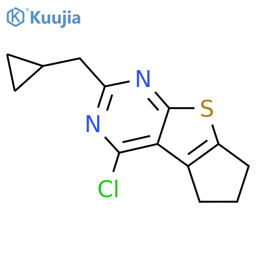 12-chloro-10-(cyclopropylmethyl)-7-thia-9,11-diazatricyclo6.4.0.0,2,6dodeca-1(12),2(6),8,10-tetraene structure