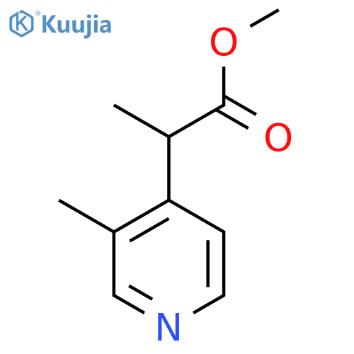 Methyl 2-(3-methylpyridin-4-yl)propanoate structure
