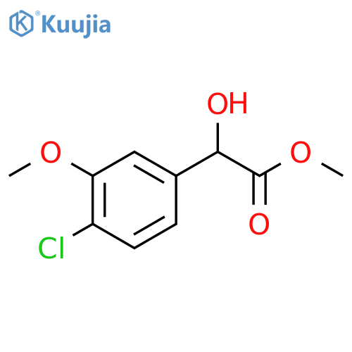methyl 2-(4-chloro-3-methoxyphenyl)-2-hydroxyacetate structure