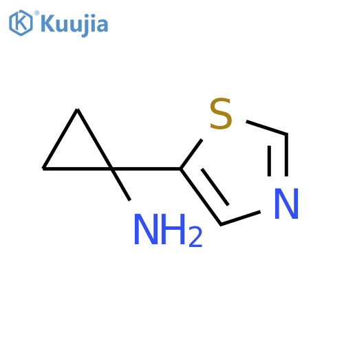 1-(1,3-thiazol-5-yl)cyclopropan-1-amine structure