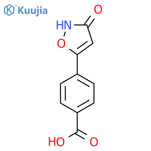 4-(3-Oxo-2,3-dihydro-1,2-oxazol-5-yl)benzoic acid structure