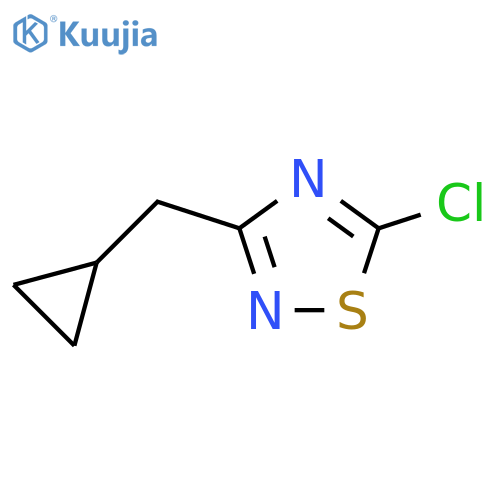 5-chloro-3-(cyclopropylmethyl)-1,2,4-thiadiazole structure