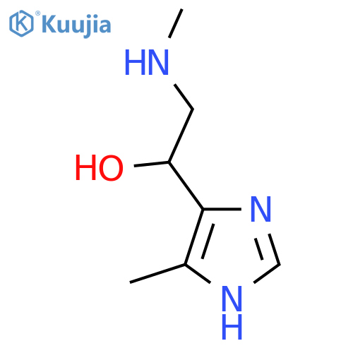 1-(4-methyl-1H-imidazol-5-yl)-2-(methylamino)ethan-1-ol structure