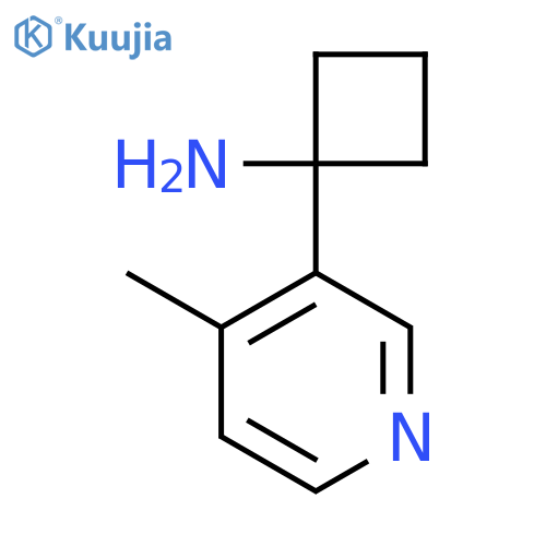1-(4-methylpyridin-3-yl)cyclobutan-1-amine structure