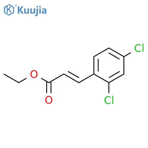 2-Propenoic acid, 3-(2,4-dichlorophenyl)-, ethyl ester structure