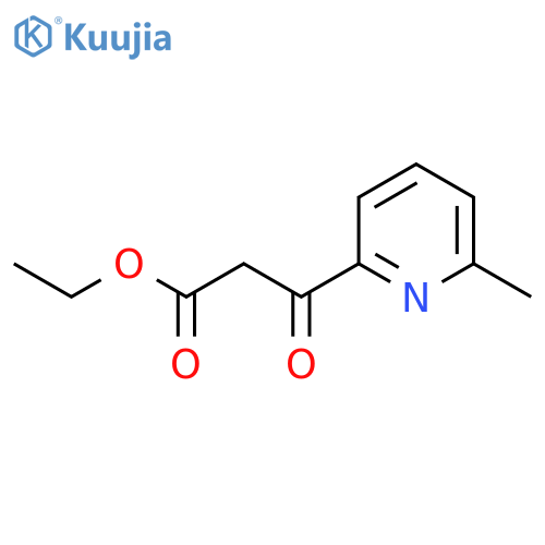 Ethyl 3-(6-methylpyridin-2-yl)-3-oxopropanoate structure