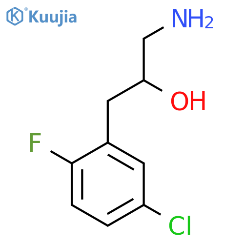 1-amino-3-(5-chloro-2-fluorophenyl)propan-2-ol structure