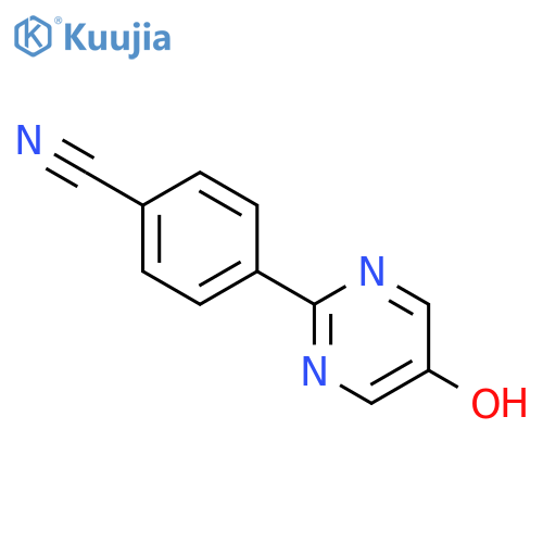 Benzonitrile,4-(5-hydroxy-2-pyrimidinyl)- structure