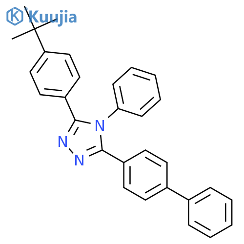 3-(Biphenyl-4-yl)-5-(4-tert-butylphenyl)-4-phenyl-4H-1,2,4-triazole structure