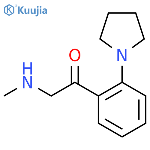 2-(methylamino)-1-2-(pyrrolidin-1-yl)phenylethan-1-one structure