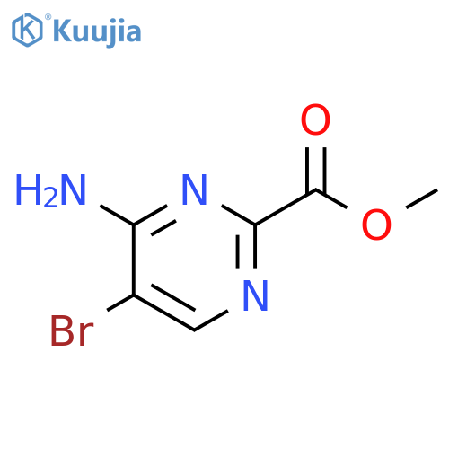 methyl 4-amino-5-bromopyrimidine-2-carboxylate structure