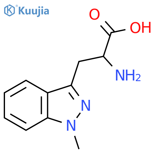 2-Amino-3-(1-methyl-1H-indazol-3-yl)propanoic acid structure