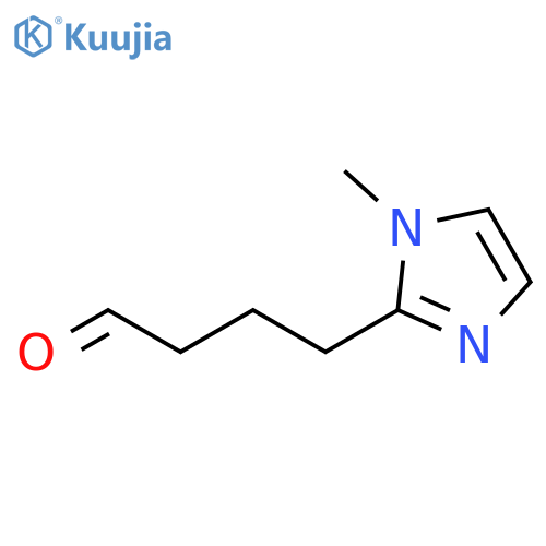 4-(1-methyl-1H-imidazol-2-yl)butanal structure