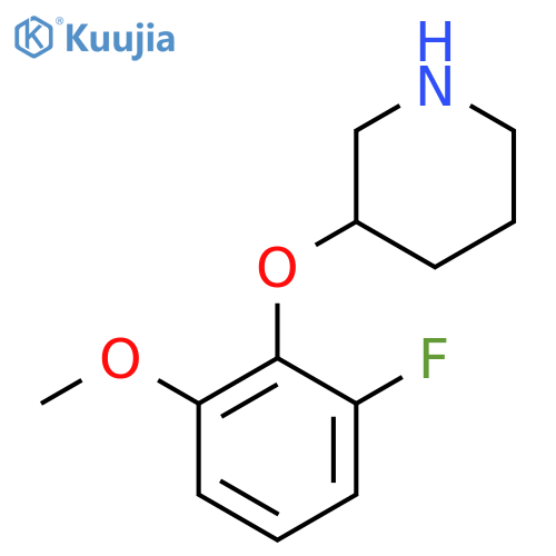 3-(2-fluoro-6-methoxyphenoxy)piperidine structure