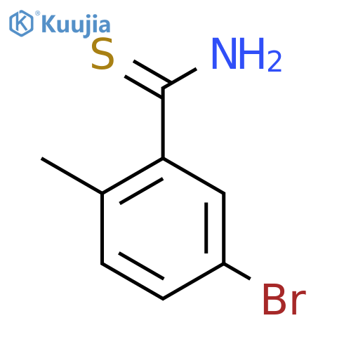 5-Bromo-2-methylbenzene-1-carbothioamide structure