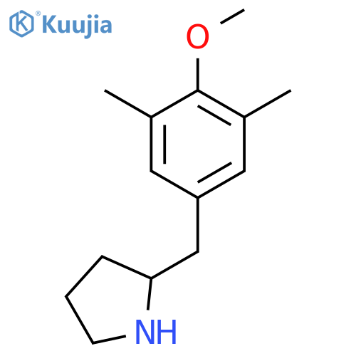 2-(4-methoxy-3,5-dimethylphenyl)methylpyrrolidine structure