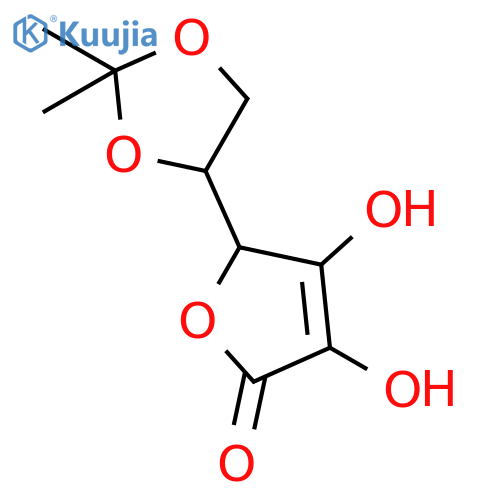 5,6-O-Isopropylidene-L-ascorbic acid structure