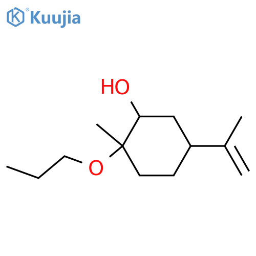 Cyclohexanol, 2-methyl-5-(1-methylethenyl)-2-propoxy- structure