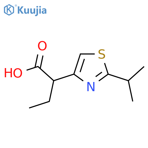 2-2-(propan-2-yl)-1,3-thiazol-4-ylbutanoic acid structure