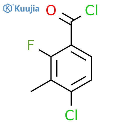 4-Chloro-2-fluoro-3-methylbenzoyl chloride structure