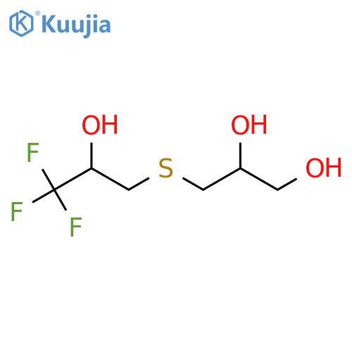 3-[(3,3,3-Trifluoro-2-hydroxypropyl)sulfanyl]propane-1,2-diol structure