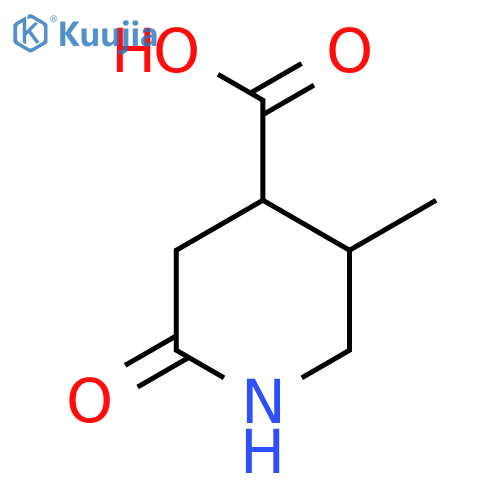 5-Methyl-2-oxopiperidine-4-carboxylic acid structure