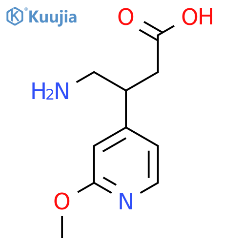 4-amino-3-(2-methoxypyridin-4-yl)butanoic acid structure