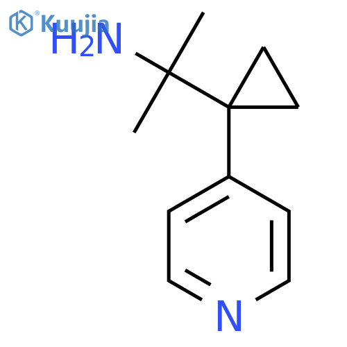 2-1-(pyridin-4-yl)cyclopropylpropan-2-amine structure