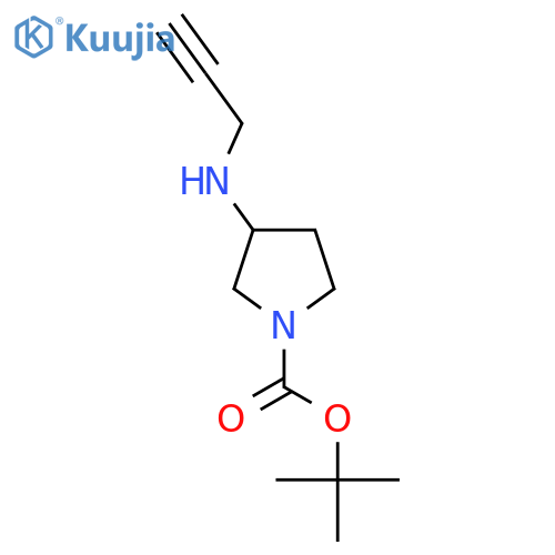 Tert-butyl 3-[(prop-2-yn-1-yl)amino]pyrrolidine-1-carboxylate structure
