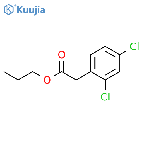 Benzeneacetic acid, 2,4-dichloro-, propyl ester structure