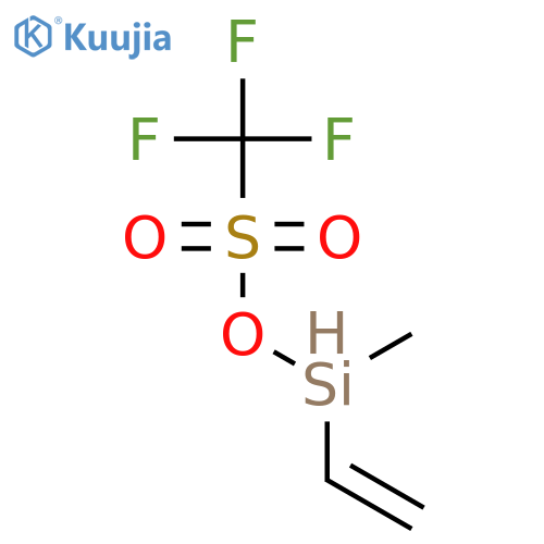 Methanesulfonic acid, trifluoro-, ethenylmethylsilyl ester structure