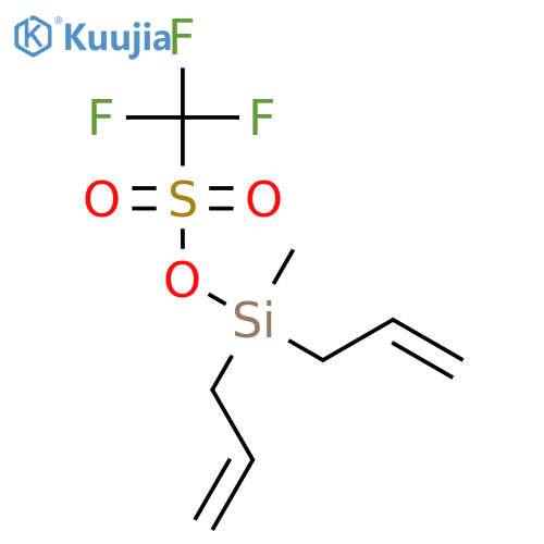 Methanesulfonic acid, trifluoro-, methyldi-2-propenylsilyl ester structure
