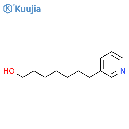 3-PYRIDINEHEPTANOL structure