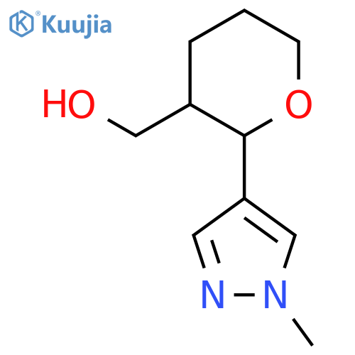 [2-(1-Methyl-1H-pyrazol-4-yl)oxan-3-yl]methanol structure