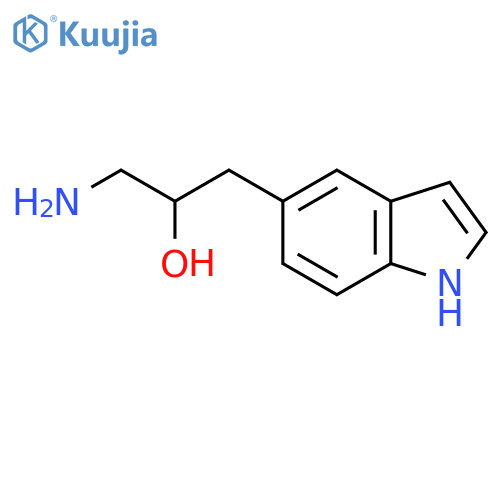 1-amino-3-(1H-indol-5-yl)propan-2-ol structure