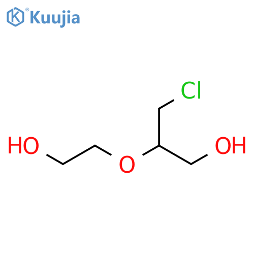 1-Propanol, 3-chloro-2-(2-hydroxyethoxy)- structure