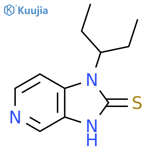 1-(pentan-3-yl)-1H-imidazo[4,5-c]pyridine-2-thiol structure