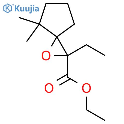 Ethyl 2-ethyl-4,4-dimethyl-1-oxaspiro[2.4]heptane-2-carboxylate structure