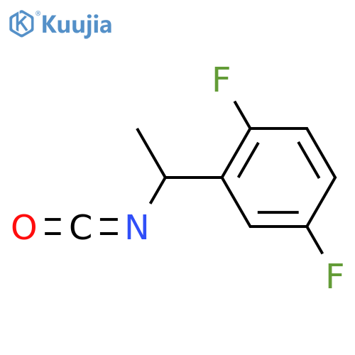 1,4-difluoro-2-(1-isocyanatoethyl)benzene structure