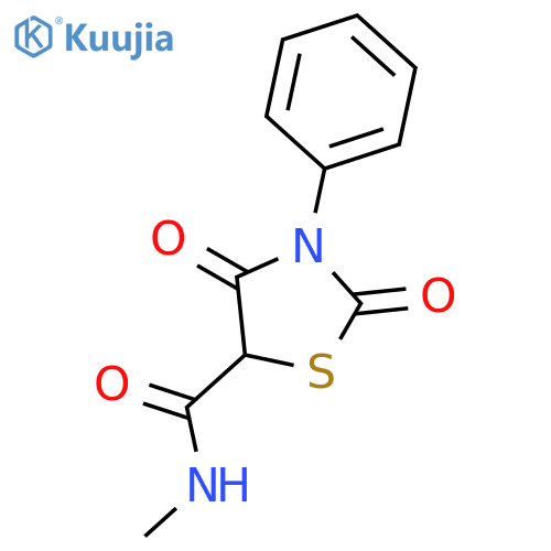 5-Thiazolidinecarboxamide, N-methyl-2,4-dioxo-3-phenyl- structure