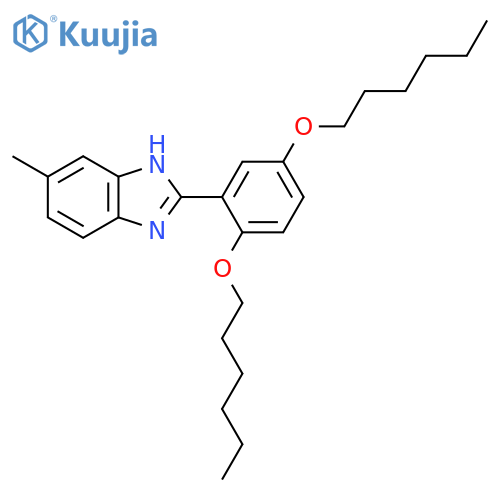 1H-Benzimidazole, 2-[2,5-bis(hexyloxy)phenyl]-5-methyl- structure