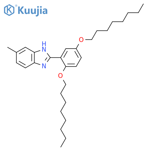 1H-Benzimidazole, 2-[2,5-bis(octyloxy)phenyl]-5-methyl- structure