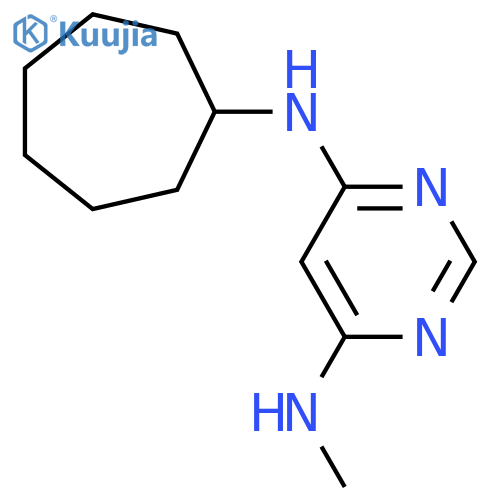 N4-Cycloheptyl-N6-methylpyrimidine-4,6-diamine structure