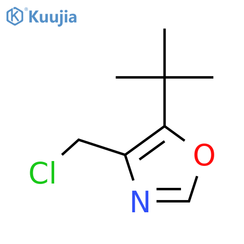 5-tert-butyl-4-(chloromethyl)-1,3-oxazole structure