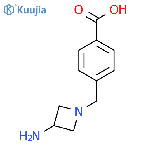 4-[(3-aminoazetidin-1-yl)methyl]benzoic acid structure