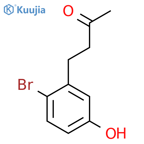 4-(2-bromo-5-hydroxyphenyl)butan-2-one structure