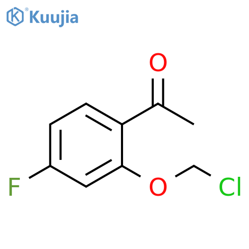 Ethanone, 1-[2-(chloromethoxy)-4-fluorophenyl]- structure