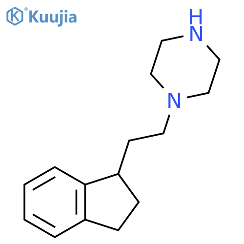 1-2-(2,3-dihydro-1H-inden-1-yl)ethylpiperazine structure