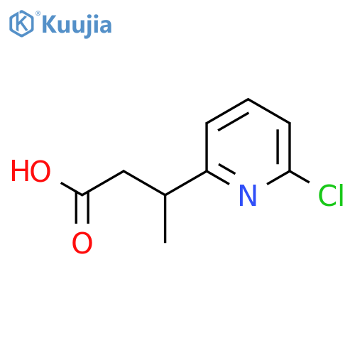 3-(6-chloropyridin-2-yl)butanoic acid structure