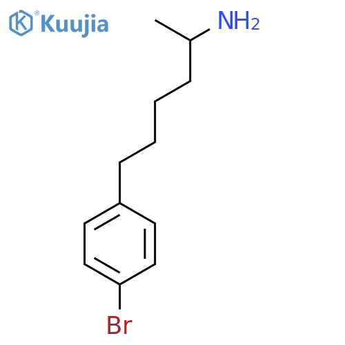 6-(4-bromophenyl)hexan-2-amine structure